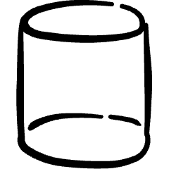 Shape Cylinder Icon from Freehand Set