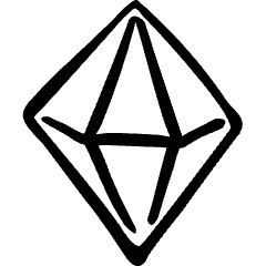 Shape Diamond Icon from Freehand Set