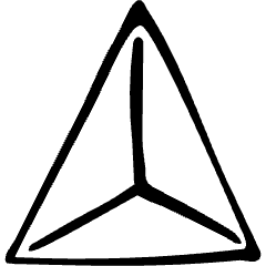 Shape Pyramid Icon from Freehand Set