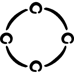 Vectors Anchor Circle Icon from Freehand Set