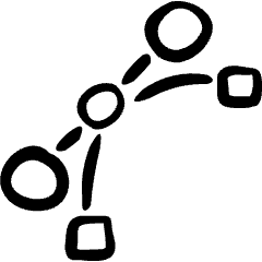 Vectors Path Corner Icon from Freehand Set