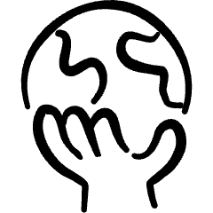 Ecology Globe Hand 1 Icon from Freehand Set