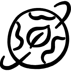 Ecology Globe Leaf Icon from Freehand Set