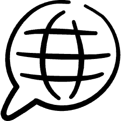 Ecology Globe Message Icon from Freehand Set