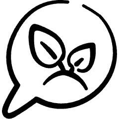 Ecology Leaf Message Icon from Freehand Set