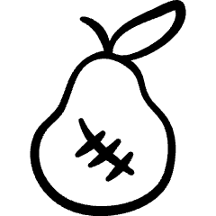 Gmo Food Pear Icon from Freehand Set