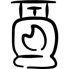 Fossil Energy Gas Latern Icon from Freehand Set