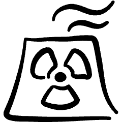 Nuclear Energy Plant Icon from Freehand Set