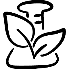 Non Gmo Organic Flask Icon from Freehand Set