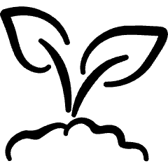 Organic Plant Grow Dirt Icon from Freehand Set