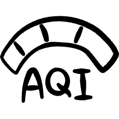 Pollution Air Quality Indicator Icon from Freehand Set