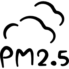 Pollution Pm Two Point Five Smoke Fog Icon from Freehand Set