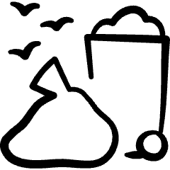 Pollution Trash Icon from Freehand Set