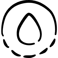 Water Protection Drop Icon from Freehand Set