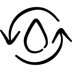 Water Protection Refresh Icon from Freehand Set