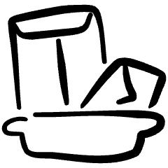 Drawer Envelope Icon from Freehand Set