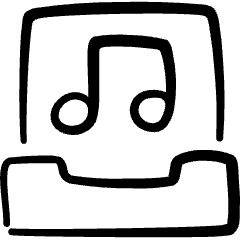 Drawer Music Icon from Freehand Set