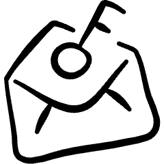 Email Action Key Icon from Freehand Set