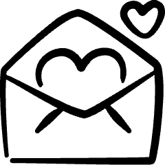 Email Action Love Letter Icon from Freehand Set