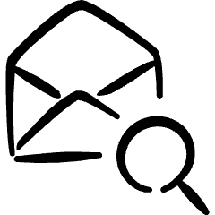 Email Action Search 1 Icon from Freehand Set