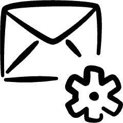Email Action Settings Icon from Freehand Set