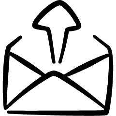 Email Action Upload Icon from Freehand Set