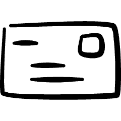 Envelope Letter Back Icon from Freehand Set