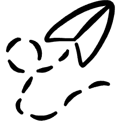 Send Email Paper Plane 2 Icon from Freehand Set