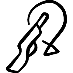 Amusement Park Balloon Shooting Icon from Freehand Set