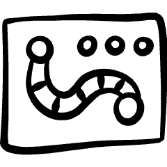 Board Game Snake Icon from Freehand Set