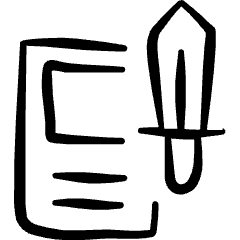 Card Game Attack Icon from Freehand Set