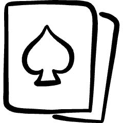 Card Game Card Spade Icon from Freehand Set