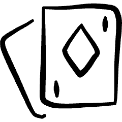 Card Game Cards Diamond Icon from Freehand Set