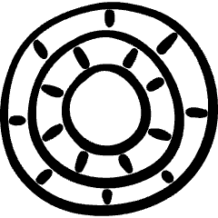 Casino Add Roulette Icon from Freehand Set