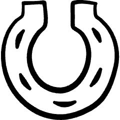 Casino Lucky Horseshoe Icon from Freehand Set