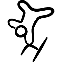 Circus Acrobatics 4 Icon from Freehand Set