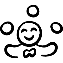 Circus Ball Juggling 2 Icon from Freehand Set