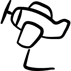 Crafts Model Plane  Icon from Freehand Set