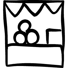 Farmer's Market Kiosk 1 Icon from Freehand Set