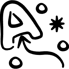 Party Letter Balloon Icon from Freehand Set