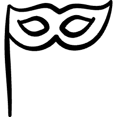 Party Mask Icon from Freehand Set