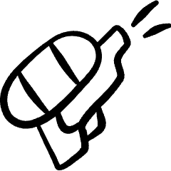 Party Water Gun Icon from Freehand Set