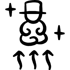 Show Magic Floating Icon from Freehand Set