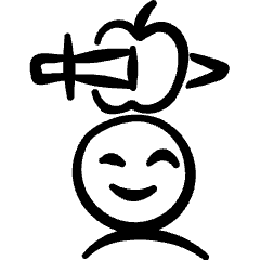 Show Magic Sword Throw Icon from Freehand Set