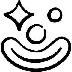 Show Theater Clown Face Icon from Freehand Set