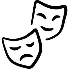 Show Theater Drama Icon from Freehand Set