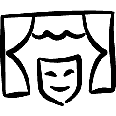 Show Theater Show Masks Icon from Freehand Set