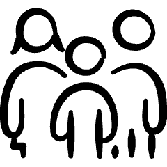 Adoptation Family Icon from Freehand Set