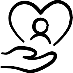 Adoptation Heart Icon from Freehand Set