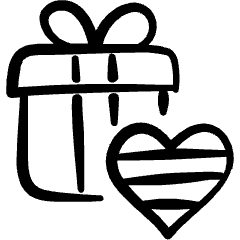 Gender Variance Heart Gift Icon from Freehand Set